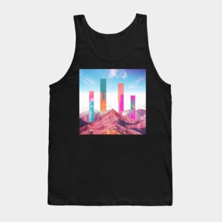 Abstract retro futuristic illustration Tank Top